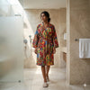 Handcrafted Sanganeri Botanical Cotton Bathrobe