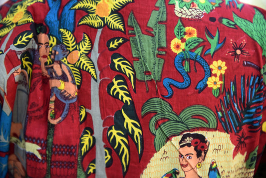 Handcrafted Sanganeri Botanical Cotton Bathrobe