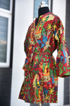Handcrafted Sanganeri Botanical Cotton Bathrobe