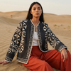 Charcoal Applique Jacket