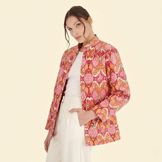 IkatStripe DualSide Reversible Cotton Jacket