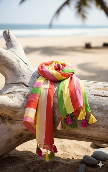 Tutti Frutti Multicolor Printed Scarf