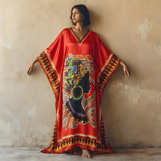 Orange African Kaftan | Bold Heritage Look