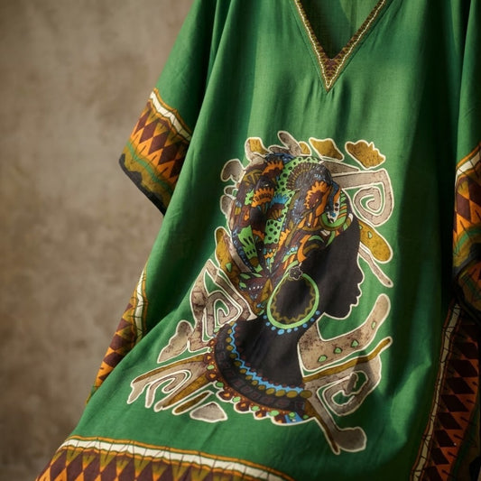 Green African Kaftan | Bold Heritage Look