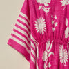 Pink Floral Striped Kaftan – Elegant Flowing Wear