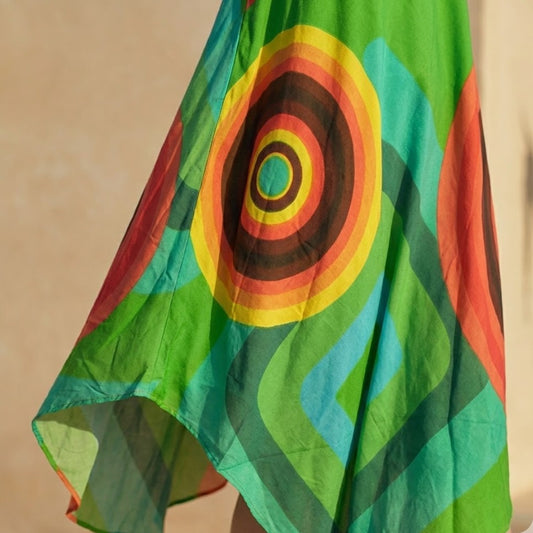 Green Circle Sundress