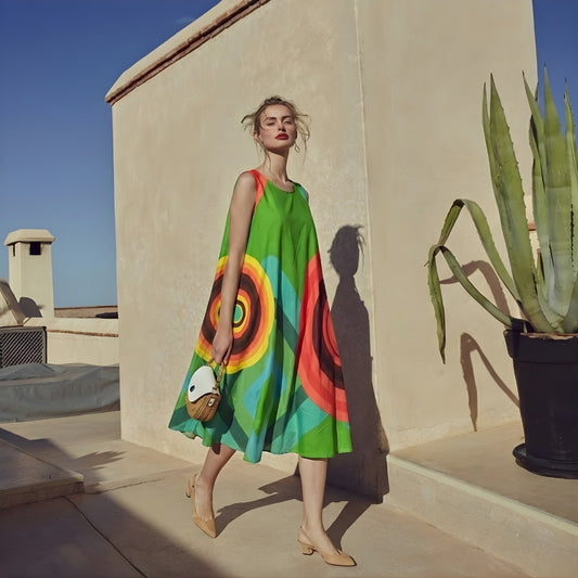Green Circle Sundress