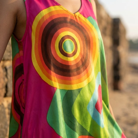 Pink Circle Sundress