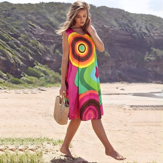 Pink Circle Sundress
