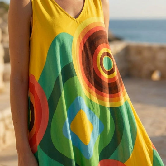 Yellow Circle Sundress