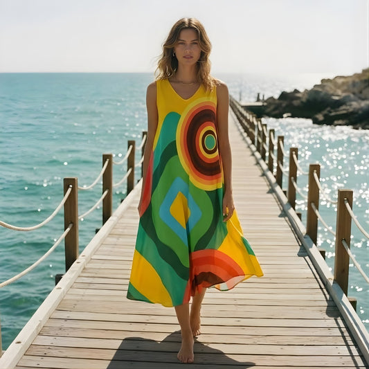 Yellow Circle Sundress