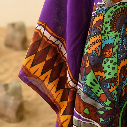 Purple African Kaftan | Bold Heritage Look