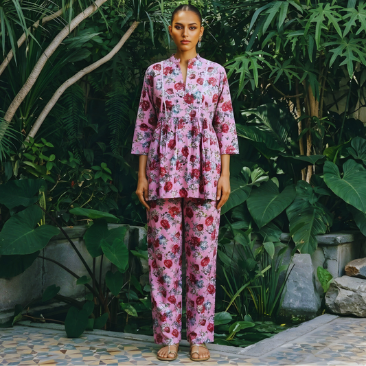 Rose Meadow Cotton Co-ord Set