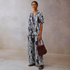 Wave Drift Cotton Rayon Co-ord Set