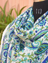 Blue Paisley Printed Scarf