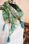 Green Kaleidoscope Pattern Scarf