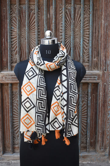 Rustika Boho Printed Scarf for Women