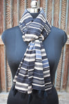 Midnight Loom Voile Printed Scarf