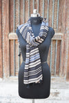 Midnight Loom Voile Printed Scarf