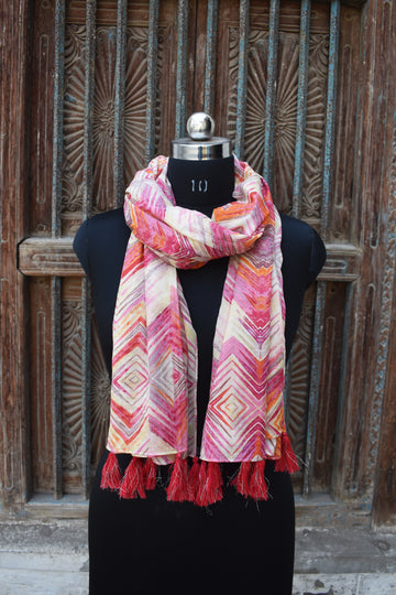 Gulnar Glow Printed Scarf