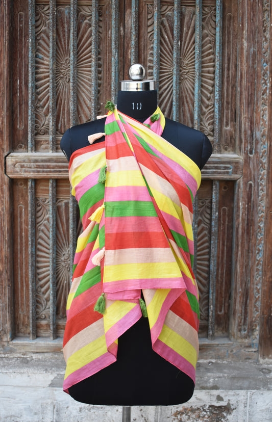 Tutti Frutti Multicolor Printed Scarf